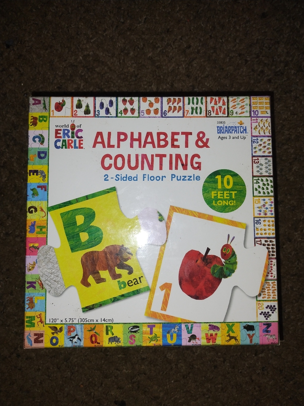 World of Eric Carle Alphabet & Counting 2-sided Floor Puzzle!!